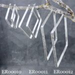 hoop earrings - square - Argentium silver - Image 8
