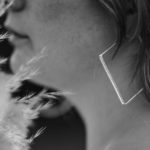 hoop earrings - square - Argentium silver - Image 4