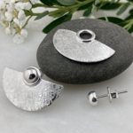 half moon earring jacket - Argentium silver - Image 4