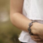 pebbles panel bracelet - Argentium silver 8.5" - Image 6