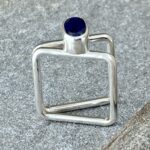kyanite ring - size 7.5 - Argentium silver book band - 1.5 carat - Image 4