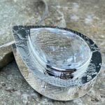 quartz cage pendant - Argentium - 109 carat - Image 3