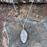 rapids marquise pendant - Argentium silver - Image 2