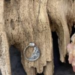sun and moon pendant - antique Argentium silver - Image 4
