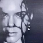 pearl earrings - twist sun - Argentium silver - Image 4