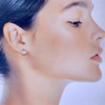 sun earrings - hammered post - Argentium silver - Image 6