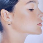 sun earrings - hammered post - Argentium silver - Image 8