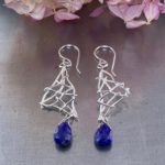 sodalite earrings - twigs - Argentium silver - Image 3