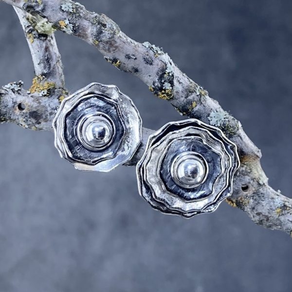 blossom earring jacket - Argentium silver - Image 3