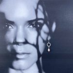 pearl (pink) earrings - twist sun - Argentium silver - Image 4