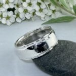 river ring - size 10.25 - Argentium silver