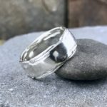 river ring - size 10.25 - Argentium silver - Image 3