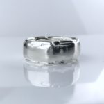 river ring - size 10.25 - Argentium silver - Image 2