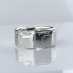 river ring - size 5.5 - Argentium silver