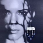tanzanite earrings - chandelier - Argentium silver - Image 2