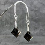 smoky quartz earrings - wave curl - Argentium silver - 24.80 carat - Image 4