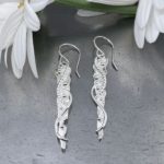 waves earrings - icicle - Argentium silver - Image 3