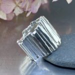 bark ring - size 5.75 - Argentium silver
