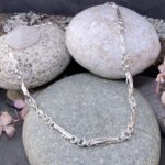 twig necklace  - Argentium silver with links - Image 4