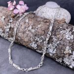 twig necklace  - Argentium silver with links - Image 2