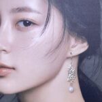 pearl earrings - twigs - Argentium silver - Image 2