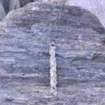 rapids long rectangle pendant - Argentium silver - Image 3