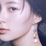 quartz, white topaz earrings - Argentium silver - 35.1 carat - Image 2