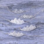 mountain landscape necklace - Argentium silver - Image 3