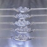 mountain landscape necklace - Argentium silver
