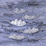 mountain landscape necklace - Argentium silver - Image 2