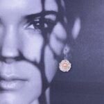 pearl (pink) earrings - blossoms - Argentium silver - Image 2