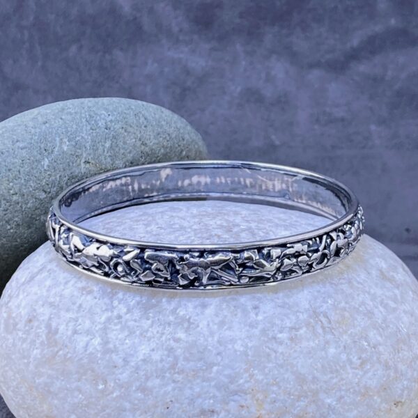 rapids bangle - Argentium silver - small - Image 3