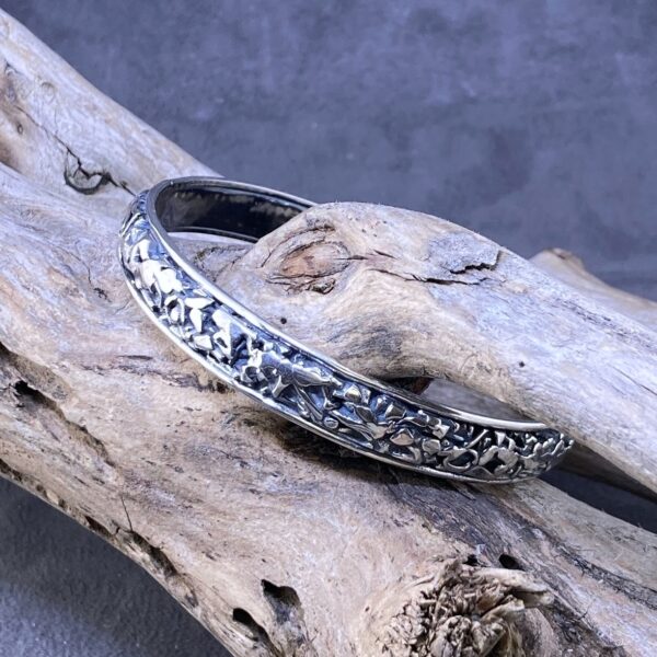 rapids bangle - Argentium silver - small - Image 2