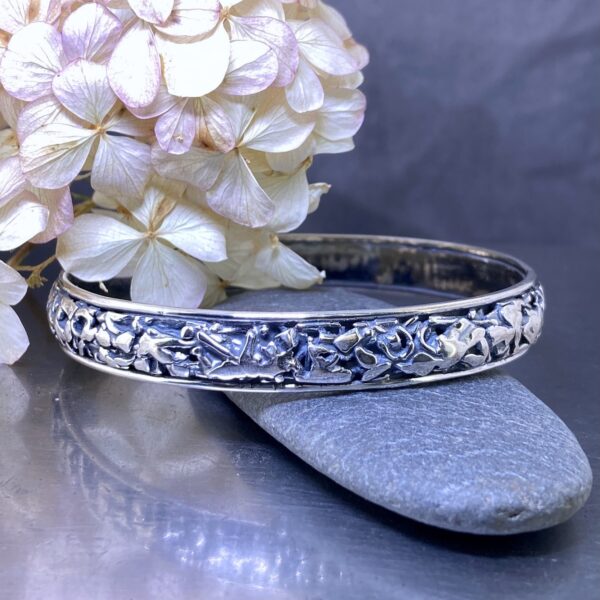 rapids bangle - Argentium silver - small - Image 5